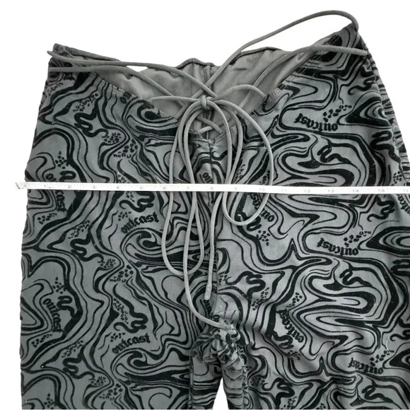 Outcast ASTRID PANT Velvet BLACK Fitted Flare, Size Large stretchy festival - Picture 12 of 13